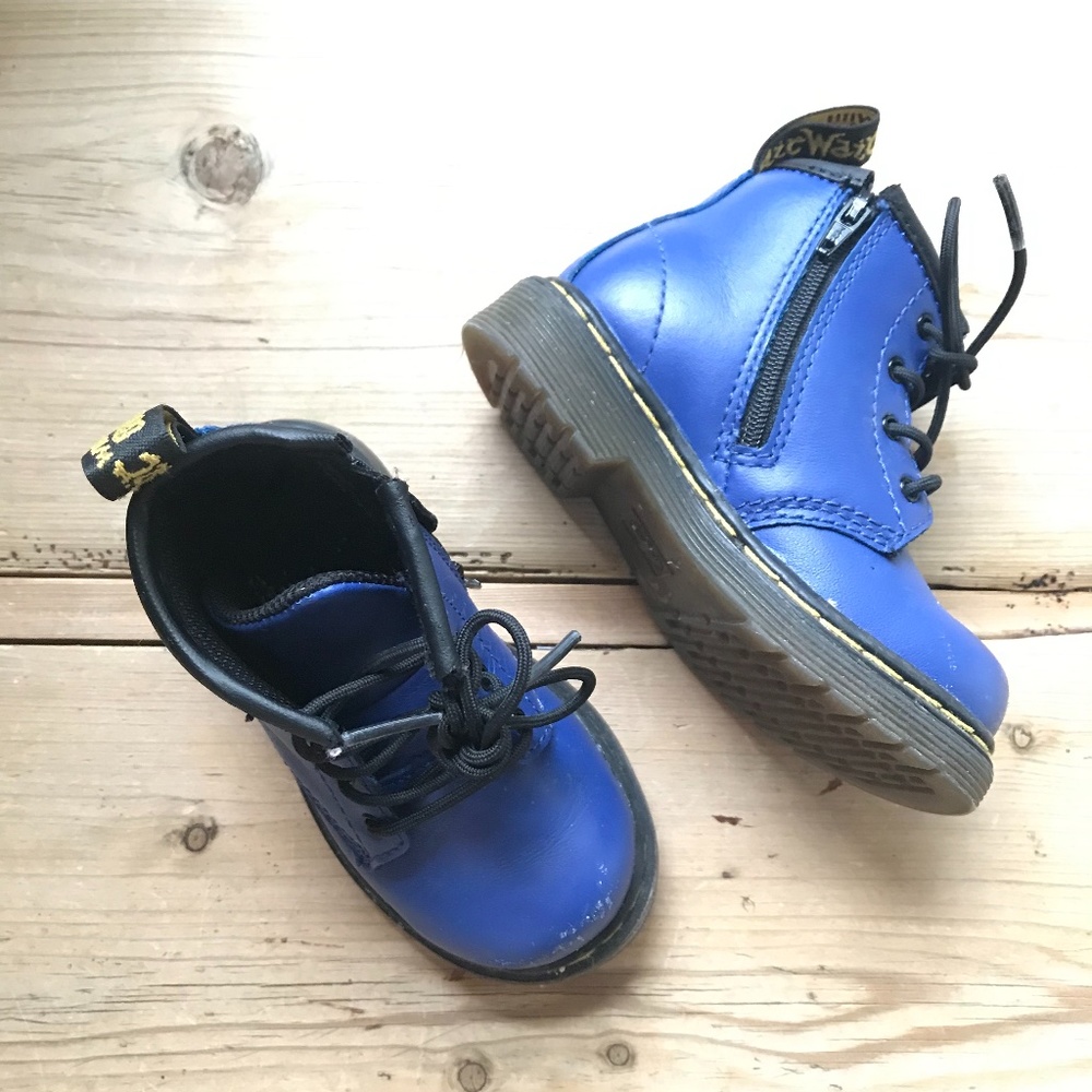 blue Doc Martens- toddler size 6